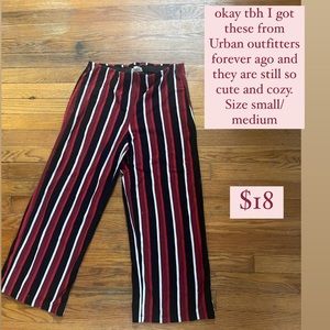 Urban Outfitters Cropped Striped Pants
